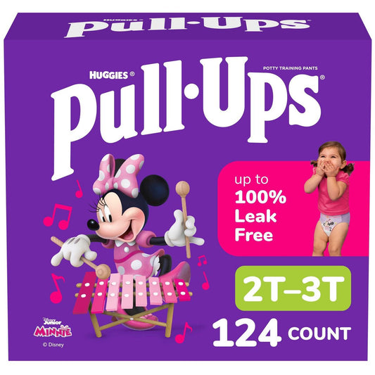 New Pull - Ups Girls' Learning Designs Training Pants (Size 2T - 3T, 124ct, Disney) - Kidsy