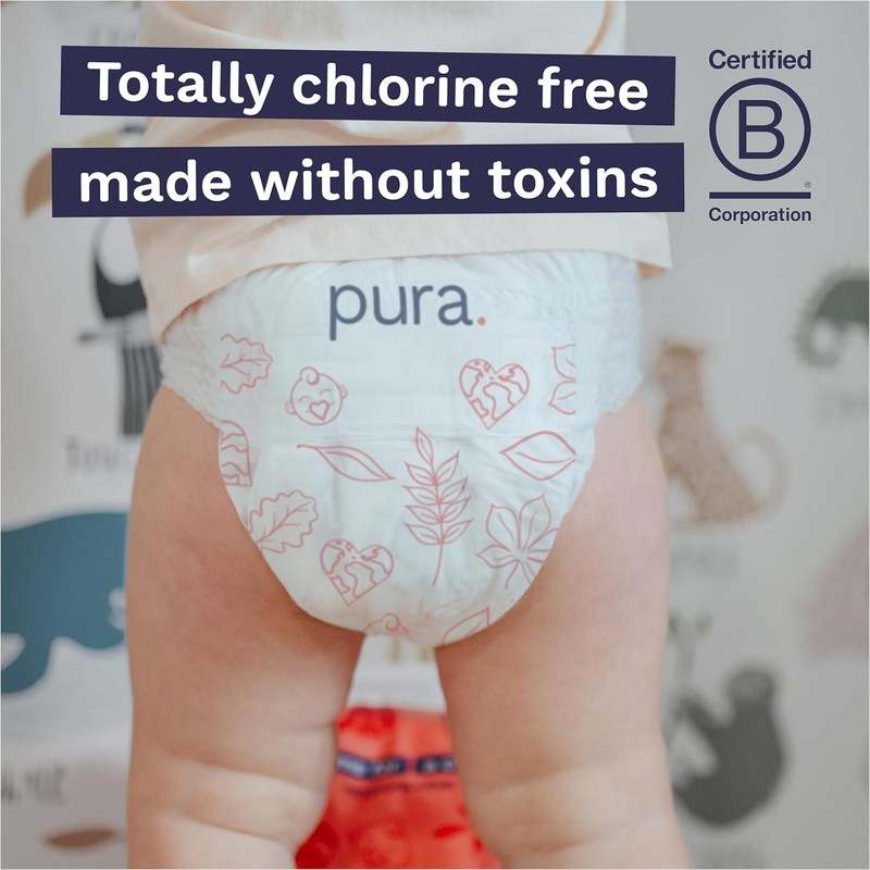 New Pura Hypoallergenic Diaper Pants Size 6, 51 - Pack (33+ lbs) - Kidsy