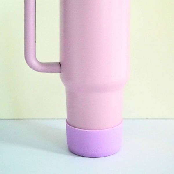 New Purple Silicone Bottle Boot: CharCharms Drinkware Accessory, Dishwasher - Safe for Hot & Cold Beverages - Kidsy