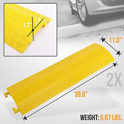 New Pyle Durable Cable Ramp Protective Cover (2 Pack) - Kidsy