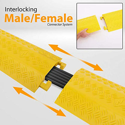 New Pyle Durable Cable Ramp Protective Cover (2 Pack) - Kidsy