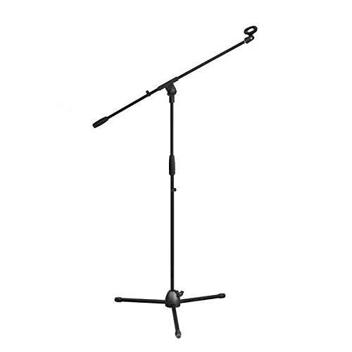 New Pyle Foldable Tripod Microphone Stand - Universal Mic Mount and Height Adjustable (from 37.5 to 65.0 Inch) - Kidsy