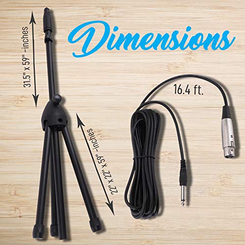 New Pyle Professional Handheld Dynamic Microphone Kit Black - Kidsy