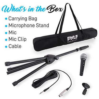 New Pyle Professional Handheld Dynamic Microphone Kit Black - Kidsy