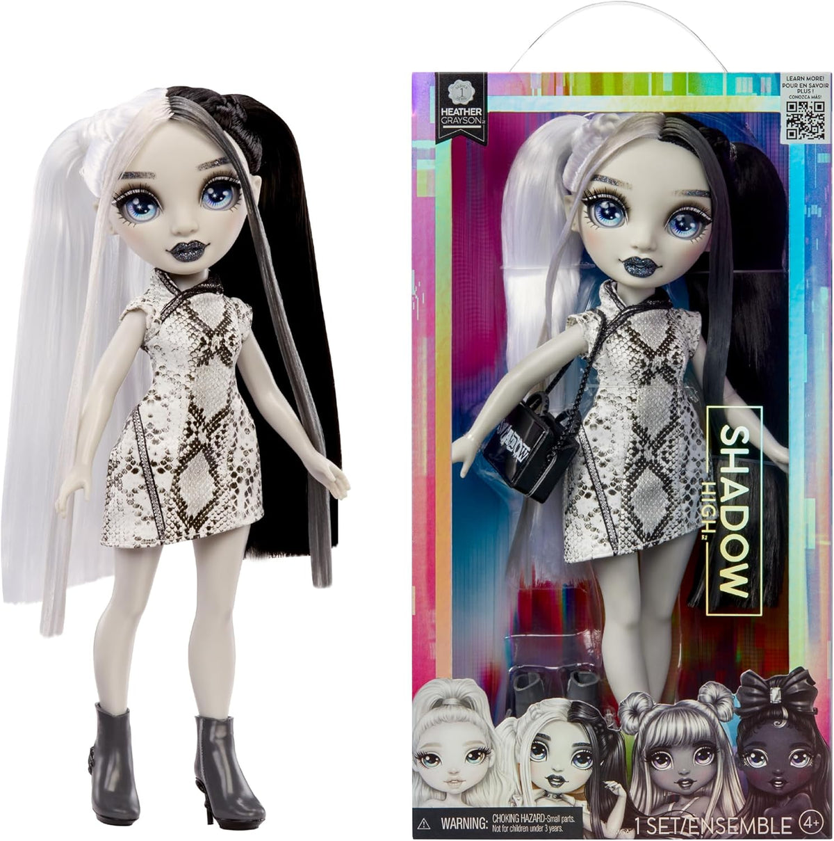 New Rainbow High Shadow High Heather Grayscale Fashion Doll 11 - Inch - Kidsy