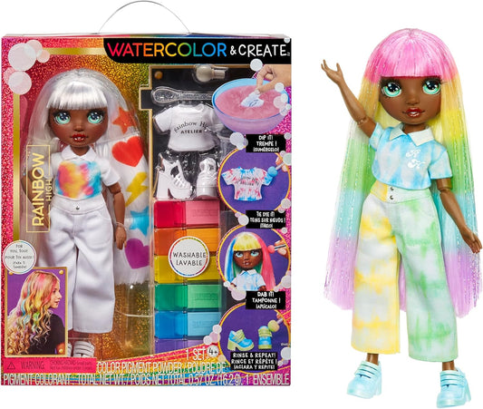 New Rainbow High Watercolor & Create Fashion Doll DIY Kit - Kidsy