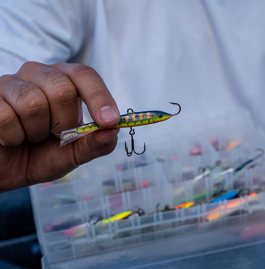 New Rapala Jigging Rap, Ice Fishing Jigging Lure, Walleye Pike and Perch Jig, Vertical Jigging Bait, 2 - 3/4", Fruit Punch - Kidsy