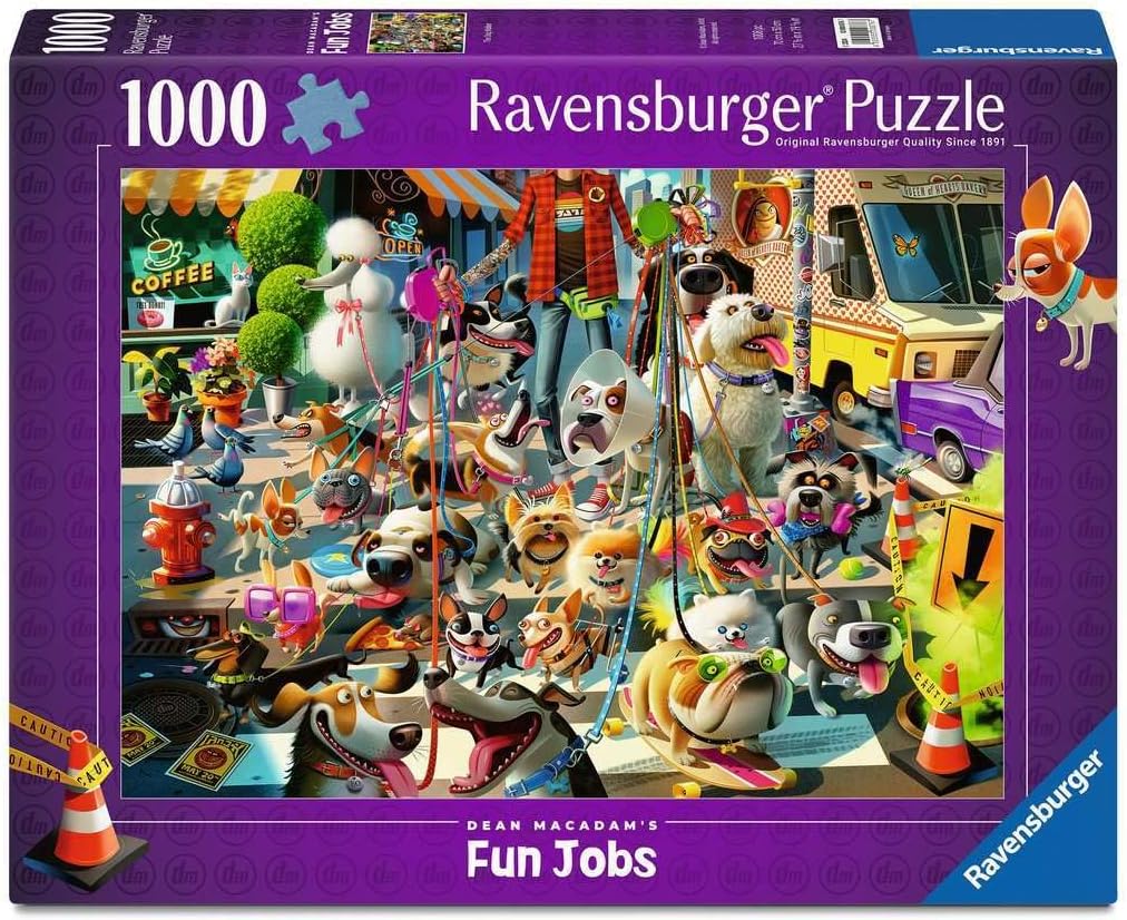 New Ravensburger The Dog Walker 1000 - Piece Jigsaw Puzzle - Kidsy