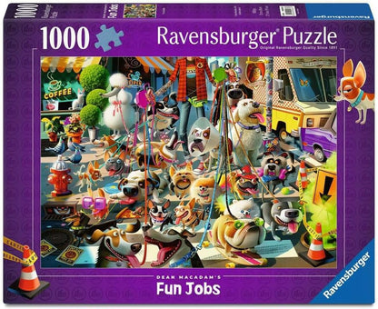 New Ravensburger The Dog Walker 1000 - Piece Jigsaw Puzzle - Kidsy