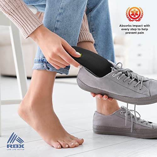 New RBX Plantar Fasciitis Ortho Insoles, 3/4 Size for Women (Violet) - Kidsy