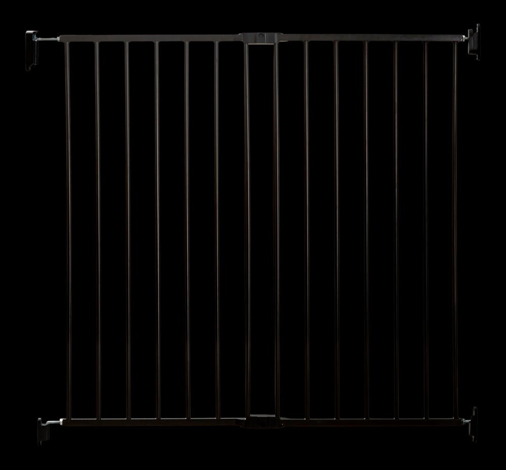 New Regalo 2 - in - 1 Extra Wide Baby Gate (Black) - Kidsy