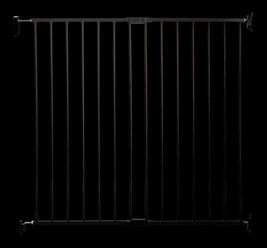 New Regalo 2 - in - 1 Extra Wide Baby Gate (Black) - Kidsy