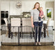 New Regalo Deluxe Widespan Safety Gate 28" Tall, 74.5" Wide (Black) - Kidsy