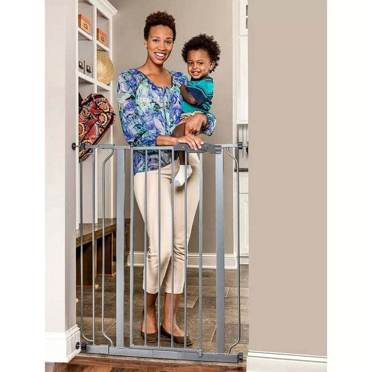 New Regalo Extra Tall Baby Gate (Silver) - Kidsy