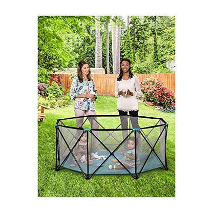 New Regalo My Play Deluxe Extra Large Portable Play Yard 8 - Panel (Teal) - Kidsy