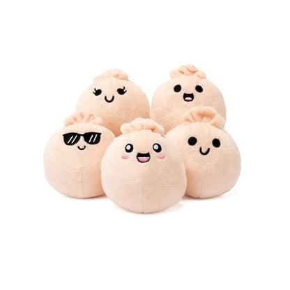 New Relatable Emotional Support Dumplings 5 Piece Plush Set (Beige) - Kidsy