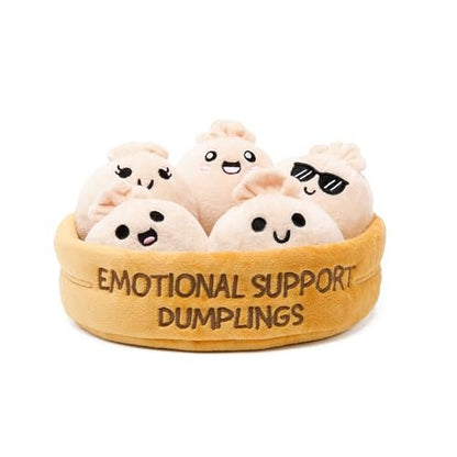 New Relatable Emotional Support Dumplings 5 Piece Plush Set (Beige) - Kidsy
