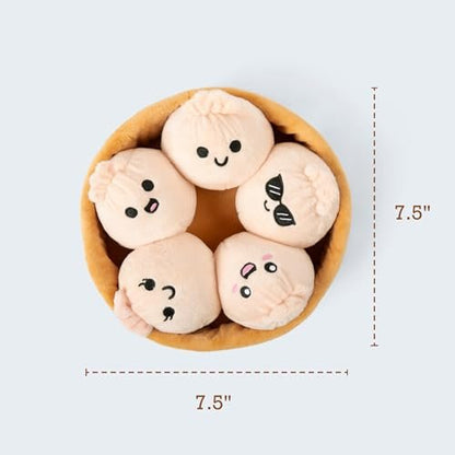 New Relatable Emotional Support Dumplings 5 Piece Plush Set (Beige) - Kidsy