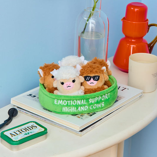 New Relatable Emotional Support Highland Cows Plush Set (5 Pieces) - Kidsy