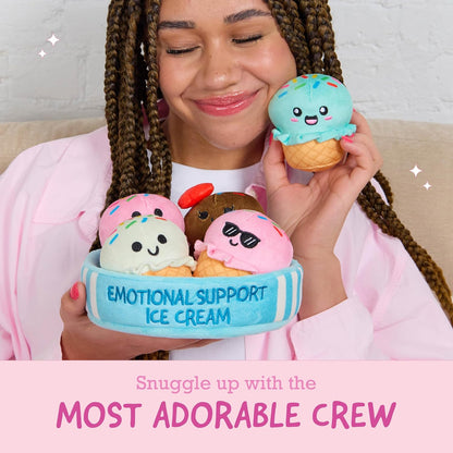 New Relatable Emotional Support Ice Cream Cones Plush Set (5 Pieces) - Kidsy