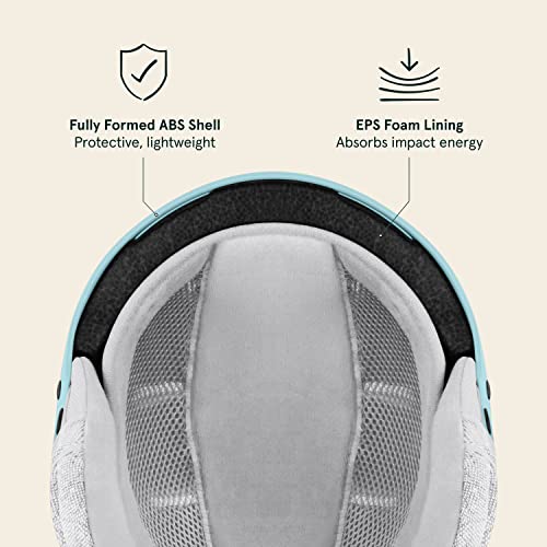 New Retrospec Comstock Ski & Snowboard Helmet - Youth (Matte Blue Ridge) - Kidsy