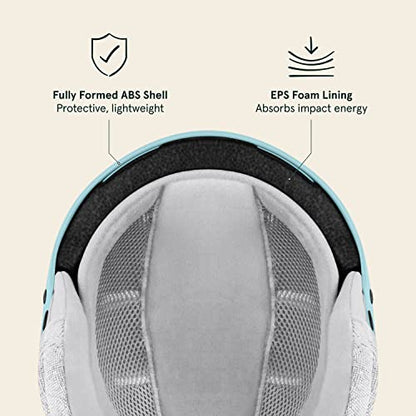 New Retrospec Comstock Ski & Snowboard Helmet - Youth (Matte Blue Ridge) - Kidsy