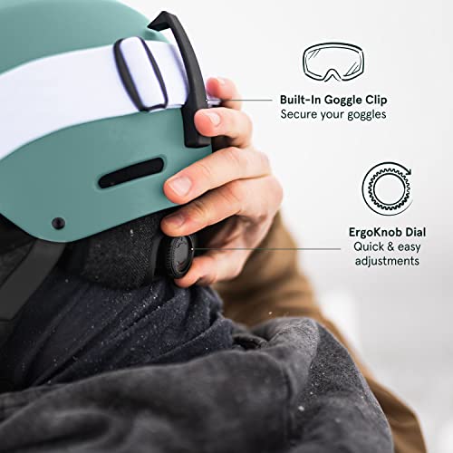 New Retrospec Comstock Ski & Snowboard Helmet - Youth (Matte Blue Ridge) - Kidsy