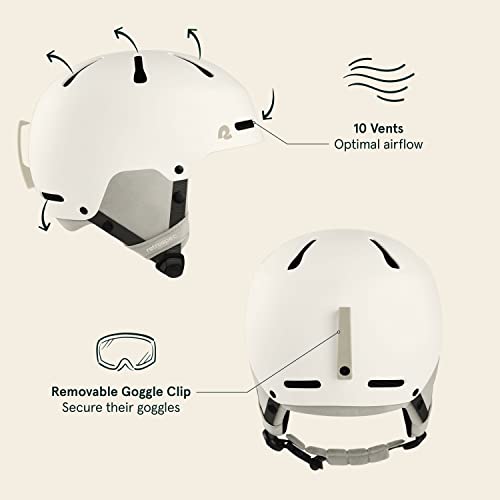 New Retrospec Comstock Youth Ski & Snowboard Helmet - Small (Matte Wonderland) - Kidsy