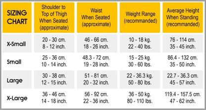 New Ride Safer Travel Vest with Zipped Backpack - Wearable Car Seat (Small / Blue) - Kidsy