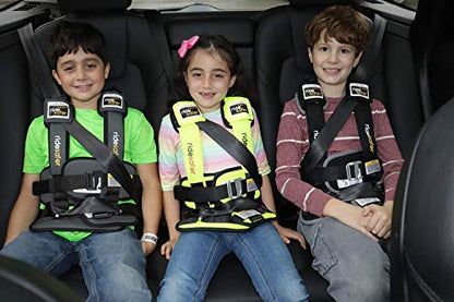 New Ride Safer Travel Vest with Zipped Backpack - Wearable Car Seat (Small / Blue) - Kidsy