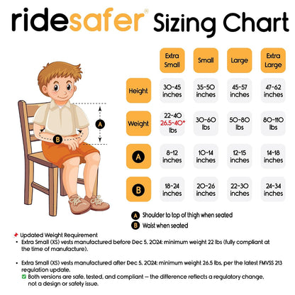 New RideSafer Gen 5 Lightweight Portable Travel Car Seat – Large (Yellow) - Kidsy
