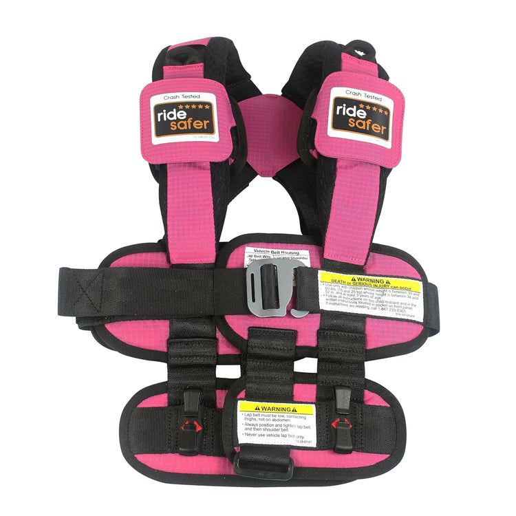 New RideSafer Portable Car Seat Vest (GEN 5, Small Pink) - Kidsy