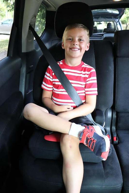 New RideSafer TravelSmarter Booster Seat (One Size, Black) - Kidsy