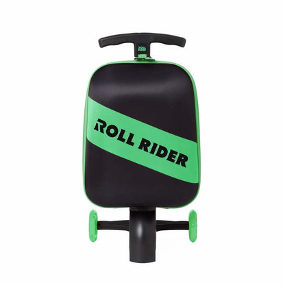 New Roll Rider Green Kids Scooter Suitcase - Kidsy