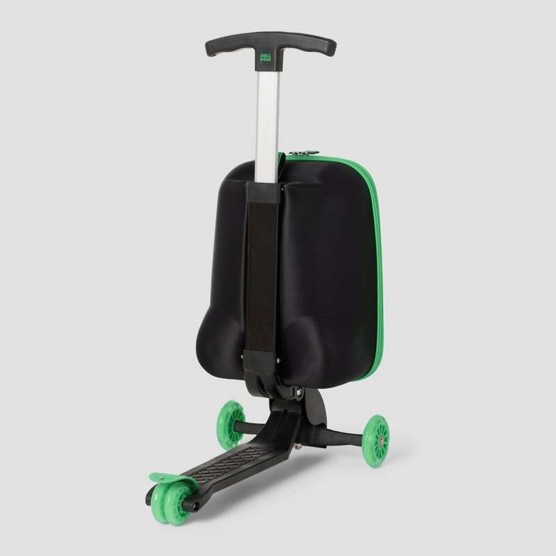 New Roll Rider Green Kids Scooter Suitcase - Kidsy