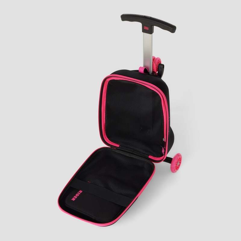 New Roll Rider Lightning Pink Kids Scooter Suitcase - Kidsy