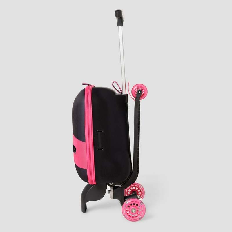 New Roll Rider Lightning Pink Kids Scooter Suitcase - Kidsy