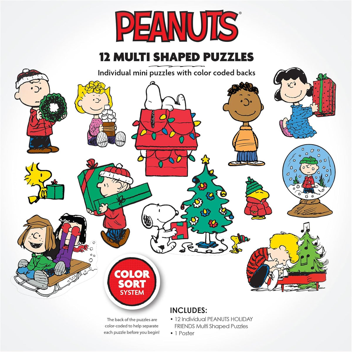 New RoseArt Peanuts Holiday Friends 500 - Piece Puzzle - Kidsy