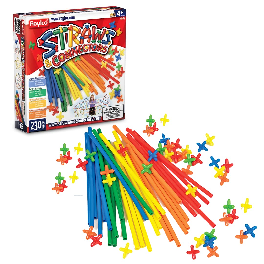 New Roylco Straws & Connectors Building Kit - 230 - Piece Set - Kidsy