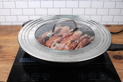 New RSVP Universal Tempered Glass Lid Insert (Stainless Steel) - Kidsy