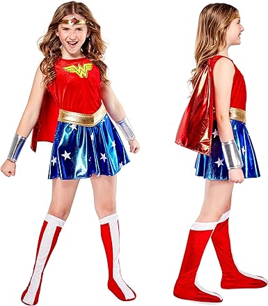 New Rubies DC Comics Wonder Woman Costume for Kids (Medium) - Kidsy