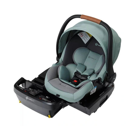 New Safety 1st onBoard Slide DLX Infant Car Seat w/SafetySlide Base (Dusty Green) - Kidsy