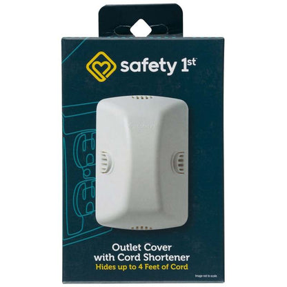 New Safety 1st Outlet Cover with Cord Shorterner (White) - Kidsy