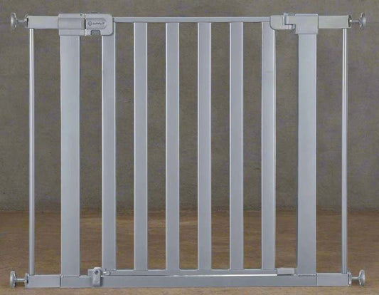New Safety 1st Walk Through Baby Gate with Door (Fits 29" - 38" Wide, 1 - Pack, Silver) - Kidsy