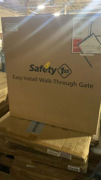 New Safety 1st Walk Thru Gate Fits 29 to 38 inches Wide (Black) - Kidsy
