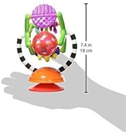 New Sassy Teethe & Twirl Sensation Station 2 - in - 1 Suction Cup High Chair Toy 6+ Months - Kidsy