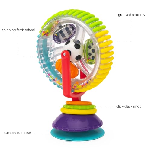 New Sassy Wonder Wheel Spinning High Chair Tray Toy, Age 6+ Months - Kidsy