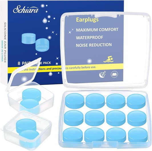 New Schiara Ear Plugs for Sleeping (8 Pair, Light Blue) - Kidsy