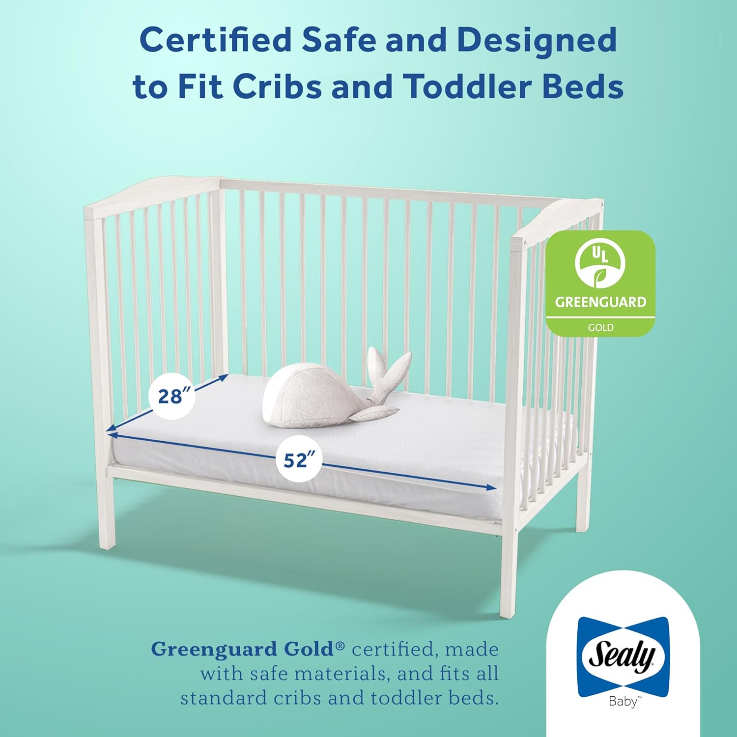 New Sealy Baby Airy Night Diamond Breathable Crib Mattress - Kidsy