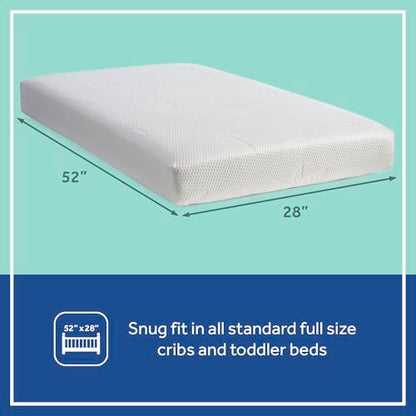 New Sealy Baby Cozy Brilliance 2 - Stage Crib Mattress (White) - Kidsy